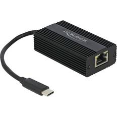 USB-C Network Cards & Bluetooth Adapters DeLock Adapter USB Type-C Gigabit LAN Adapter (66088)