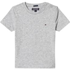 Druckknöpfe T-Shirts Tommy Hilfiger Essential Organic Cotton T-shirt - Grey Heather (KB0KB04140-004))