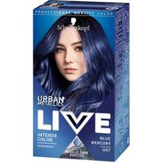 Schwarzkopf Permanente hårfarger Schwarzkopf Live Intense Colour Urban Metallics U67 Blue Mercury