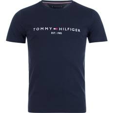 Tommy Hilfiger Herre T-skjorter Tommy Hilfiger Logo T-shirt - Sky Captain