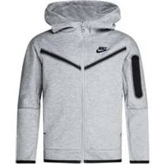 Nike tech fleece hoodie Clothing Nike Boy's Sportswear Tech Fleece - Dark Grey Heather/Black (CU9223-063)