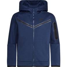 Hettegensere Nike Boy's Sportswear Tech Fleece Full Zip Hoodie - Midnight Navy/Black (CU9223-410)
