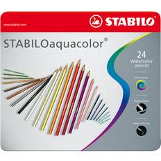 Aquarellstifte Stabilo Aquacolor Metal Box of 24