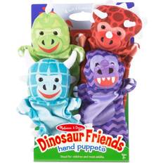 Melissa & Doug Dinosaur Friends Hand Puppets 4 Pack