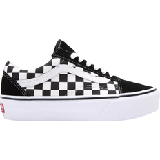 Vans Damen Sneakers Vans Checkerboard Old Skool Platform W - Black/True White