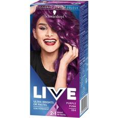 Schwarzkopf Hårfarger & Fargebehandlinger Schwarzkopf Live Ultra Brights or Pastel Semi-Permanent Hair Dye #94 Purple 80ml