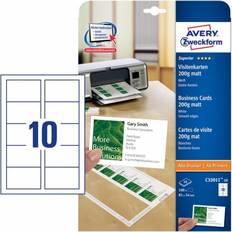 Tintenstrahl Fotopapier Avery Superior Business Cards 200g/m² 100Stk.