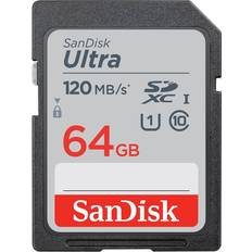 SanDisk 64 GB Memory Cards SanDisk Ultra SDXC Class 10 UHS-I U1 120MB / s 64GB