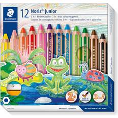 Vannbasert Fargeblyanter Staedtler Noris junior 140 3 in 1 kids' Colouring Pencil 12-pack