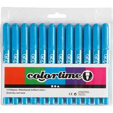Vannbasert Fyllepenner Colortime Fountain Pens Blue 12-pack