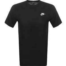 Nike Men T-shirts Nike Sportswear Club T-shirt - Black/White