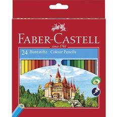 Faber-Castell Fargeblyanter Faber-Castell Hexagonal Colored Pencils 24-Pack