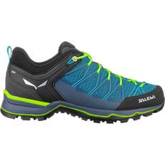 Men - Turquoise Hiking Shoes Salewa Mountain Trainer Lite M - Blue Malta/Fluo Green
