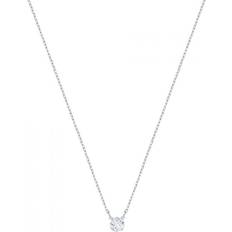 Swarovski Attract Round Necklace - Silver/White