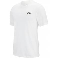 Nike Men T-shirts Nike Sportswear Club T-shirt - White/Black