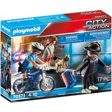Playmobil Play Set Playmobil Police Bicycle with Thief 70573