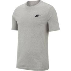 Nike Men T-shirts & Tank Tops Nike Sportswear Club T-shirt - Dark Grey Heather/Black