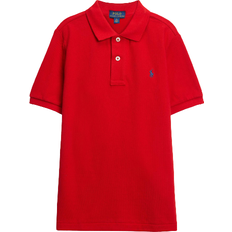 Knöpfe T-Shirts Polo Ralph Lauren Boy's Mesh Polo Shirt - Red