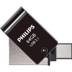 USB 3.1 (Gen 2) Minnepenner Philips USB 3.1 2in1 64GB