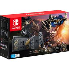 480 p Game Consoles Nintendo Switch - Grey - 2021 - Monster Hunter: Rise Edition