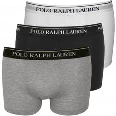 Jersey Unterwäsche Polo Ralph Lauren Stretch Cotton Trunk 3-pack - White/Heather/Black