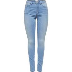 Only Royal Hw Skinny Fit Jeans - Blue/Blue Light Denim