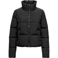 Only Damen - Winterjacken Only Solid Colored Jacket - Black/Black