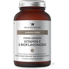 Wild Nutrition Vitaminer & Kosttilskudd Wild Nutrition Food-Grown Vitamin C & Bioflavonoids 60 st