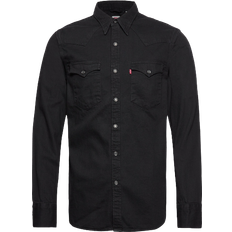 Levi's Hemden Levi's Barstow Western Standard Shirt - Marble Black Denim Rinse/Black