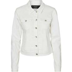 Vero Moda Short Denim Jacket - White/Bright White