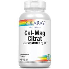 D-vitaminer Vitaminer & Mineraler Solaray Cal-Mag Citrate with Vitamin D 240 st