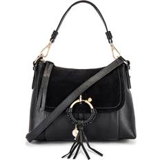 Suede Handbags See by Chloé Joan Small Shoulder Bag - Black