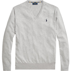 Polo Ralph Lauren Herren Pullover Polo Ralph Lauren Cotton V-Neck Sweater - Andover Heather