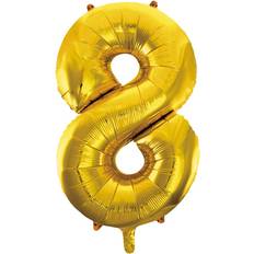 Hisab Joker Foil Ballons Number 8 Gold