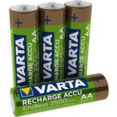 Varta Akkus - Wiederaufladbare Standardakkus Batterien & Akkus Varta Accu Endless AA 2500mAh 4-pack