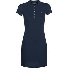 Blau - T-Shirt-Kleider Tommy Hilfiger Heritage Slim Fit Polo Dress - Midnight