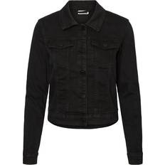 Damen - Jeansjacken Noisy May Short Denim Jacket - Black/Black