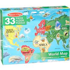 Bodenpuzzles Melissa & Doug World Map 33 Pieces
