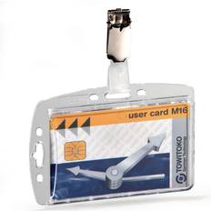 Durable Transparent Plastic Card Holder 25-pack