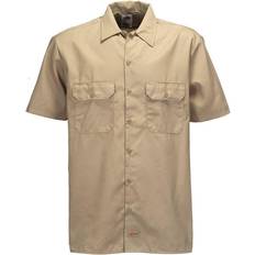 Dickies Beige Bekleidung Dickies Original Short Sleeve Work Shirt - Khaki