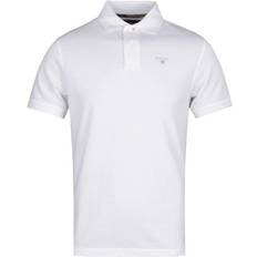 Barbour Herren T-Shirts & Tanktops Barbour Tartan Pique Polo Shirt - White/Dress