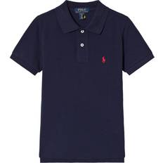 Korte ermer Pikéskjorter Ralph Lauren Boy's Logo Poloshirt - Navy Blue