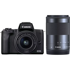 Mirrorless Cameras Canon EOS M50 Mark II + 15-45mm + EF-M 55-200mm