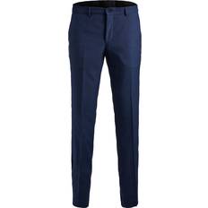 Wolle Hosen Jack & Jones Super Slim Fit Suit Trousers - Blue/Medieval Blue