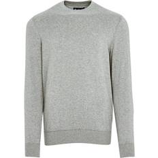 Barbour Herre Gensere Barbour Light Cotton Sweater - Grey Marl