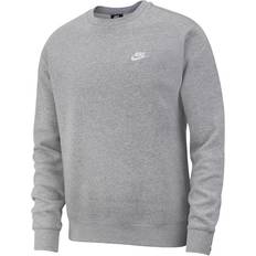 Nike Gensere Nike Sportswear Club Crew Sweatshirt - Dark Gray Heather/White