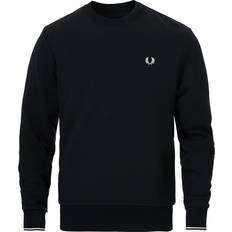 Fred Perry Bekleidung Fred Perry Crew Neck Sweatshirt - Black
