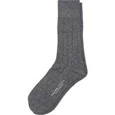 Kaschmir Socken Falke Lhasa Rib Men Socks - Light Greymel