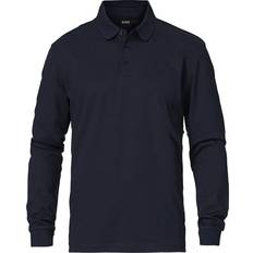Hugo boss long sleeve polo HUGO BOSS Pado Embroidery Logo Polo Shirt - Dark Blue