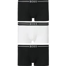 Hugo Boss Boksere Underbukser Hugo Boss Organic Cotton Trunk Boxer 3-Pack - Black/White